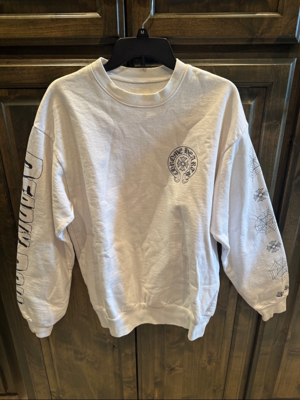 Chrome Hearts Deadly Doll White Sweatshirt Women M